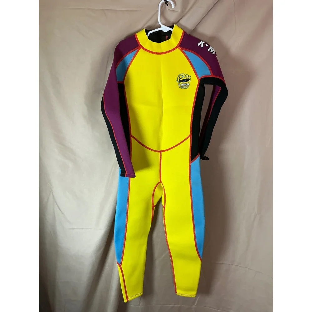 Dive & Sail Wetsuit Youth XL Yellow Excellent Full Body Neoprene 2.5mm X-Manta